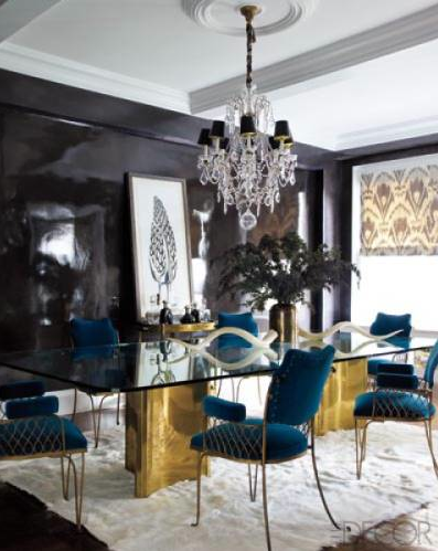 Dining Room in Jackie Astier's Manhattan home. Photography Credit: Eric Piasecki. 